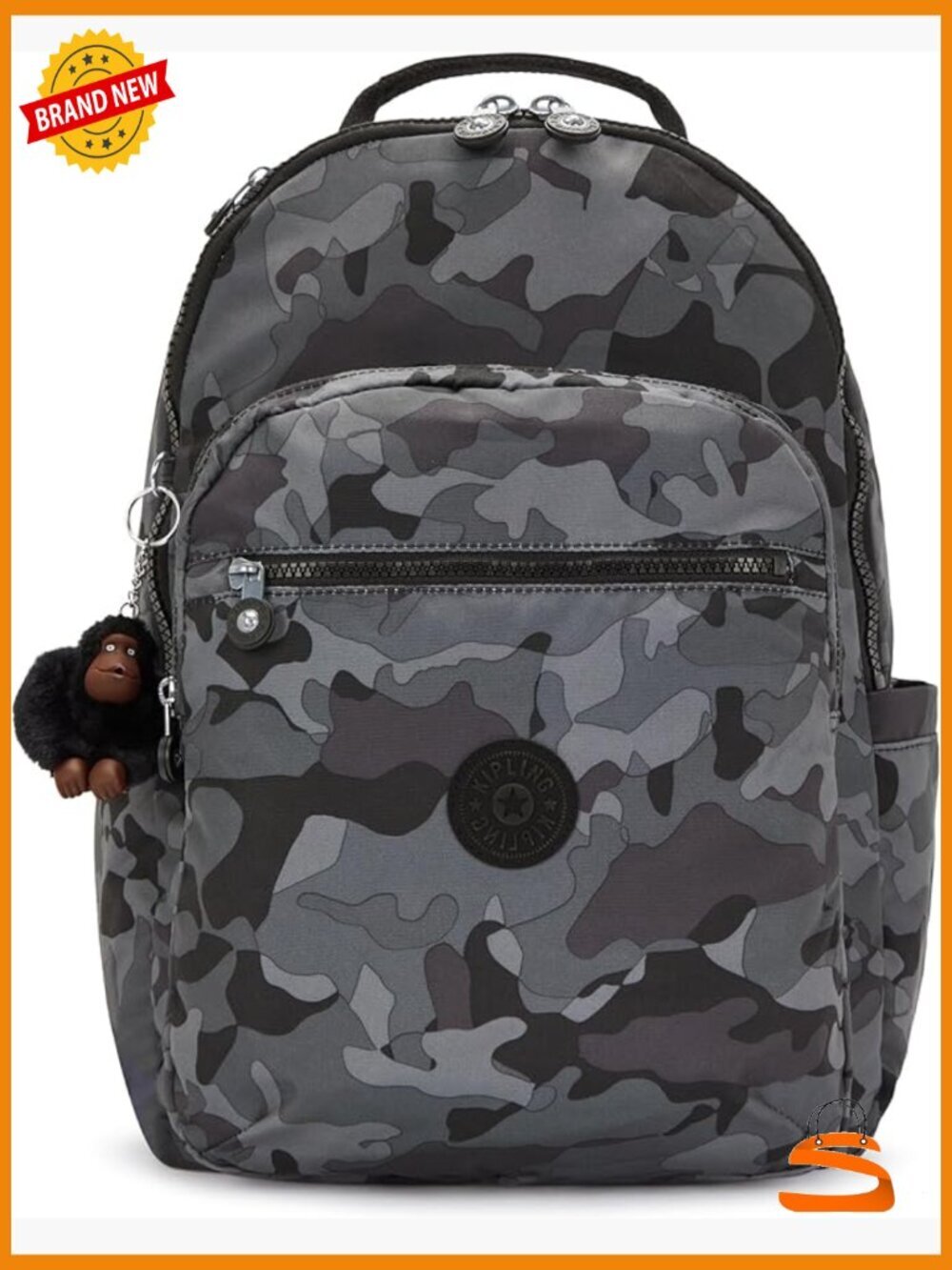 Durable laptop backpack with padded straps, 15" sleeve, roomy interior